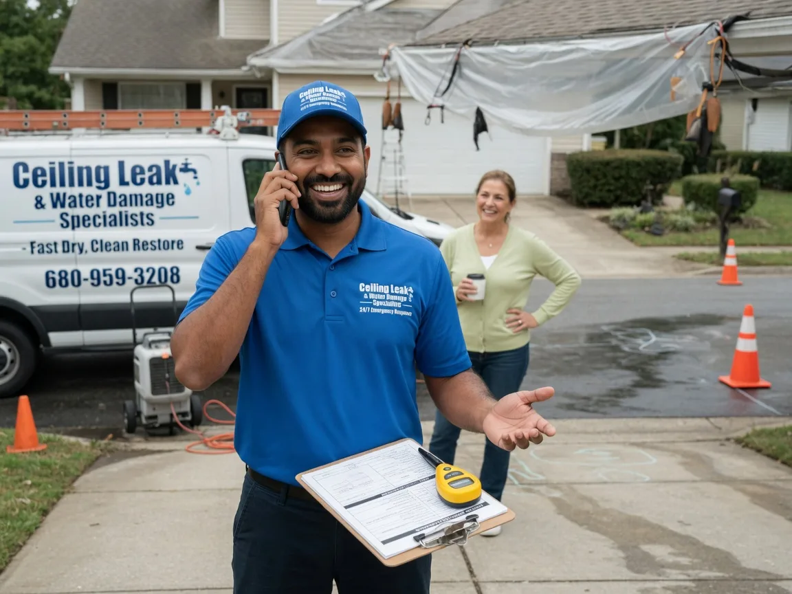 Ceiling Leak Cleanup Haileyville, OK FAQs